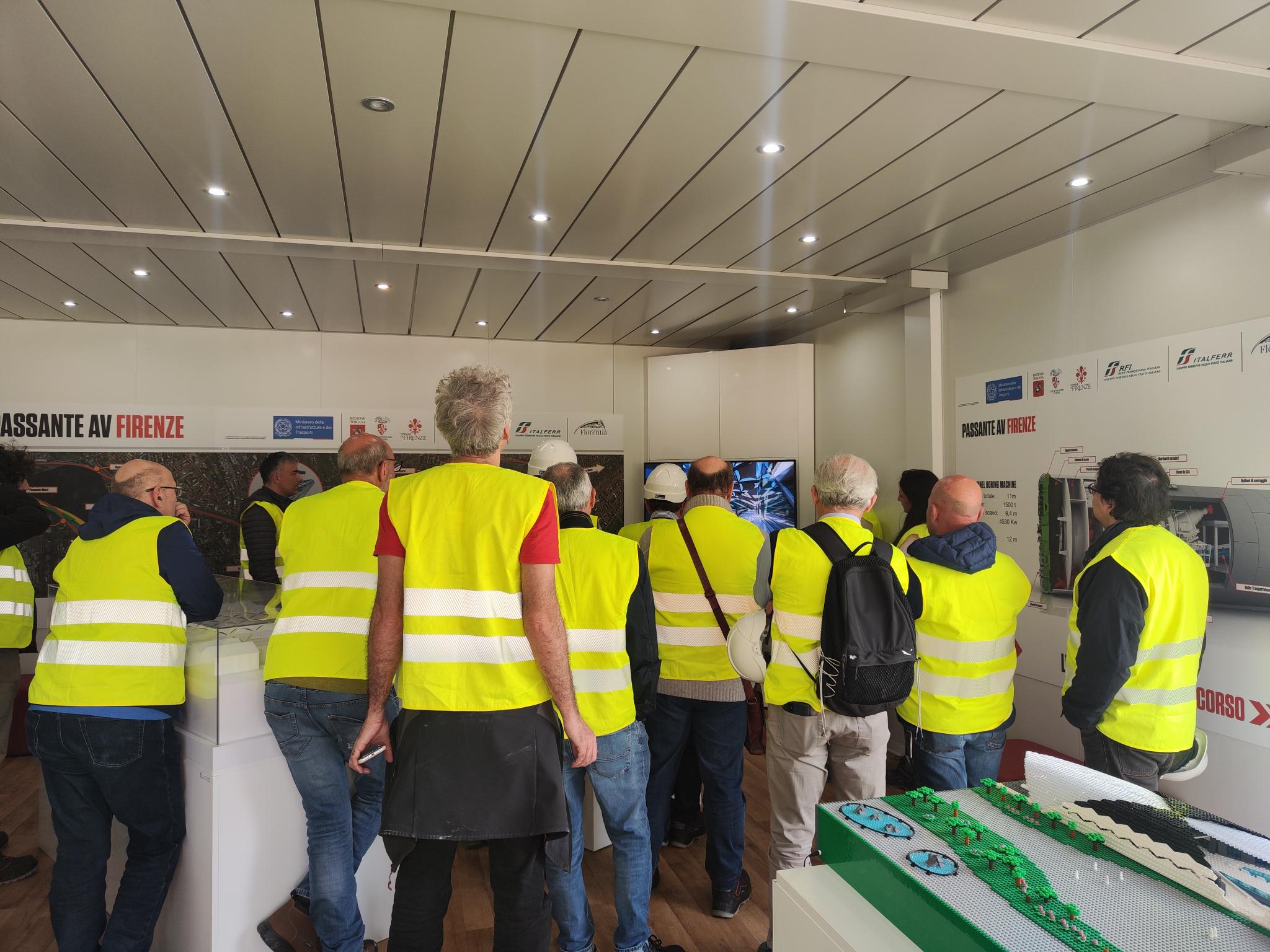 Visita di APIF (Associazione Periti Industriali Firenze) presso il cantiere della Stazione AV Belfiore