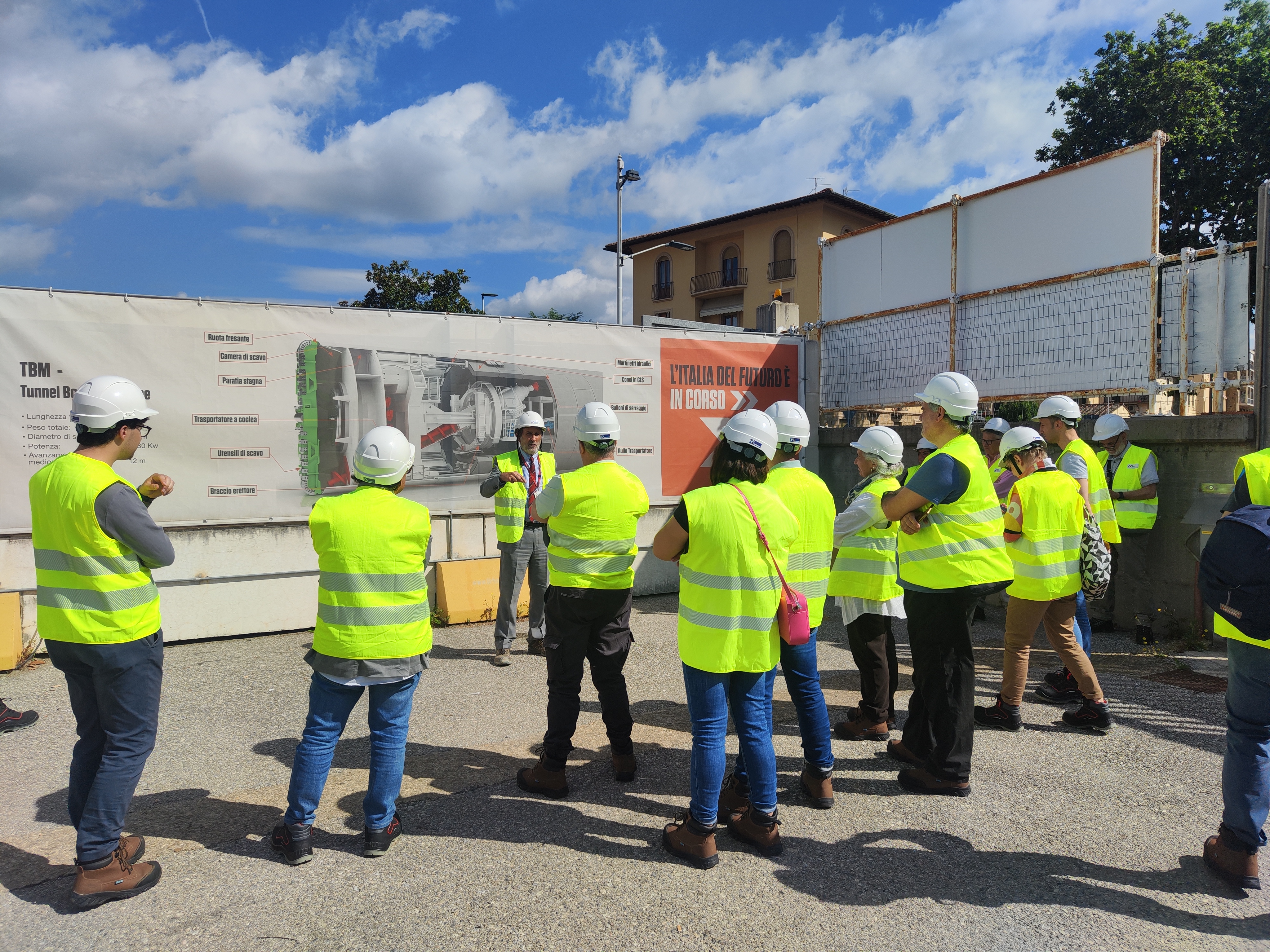 Visita della cittadinanza presso il cantiere di Campo di Marte